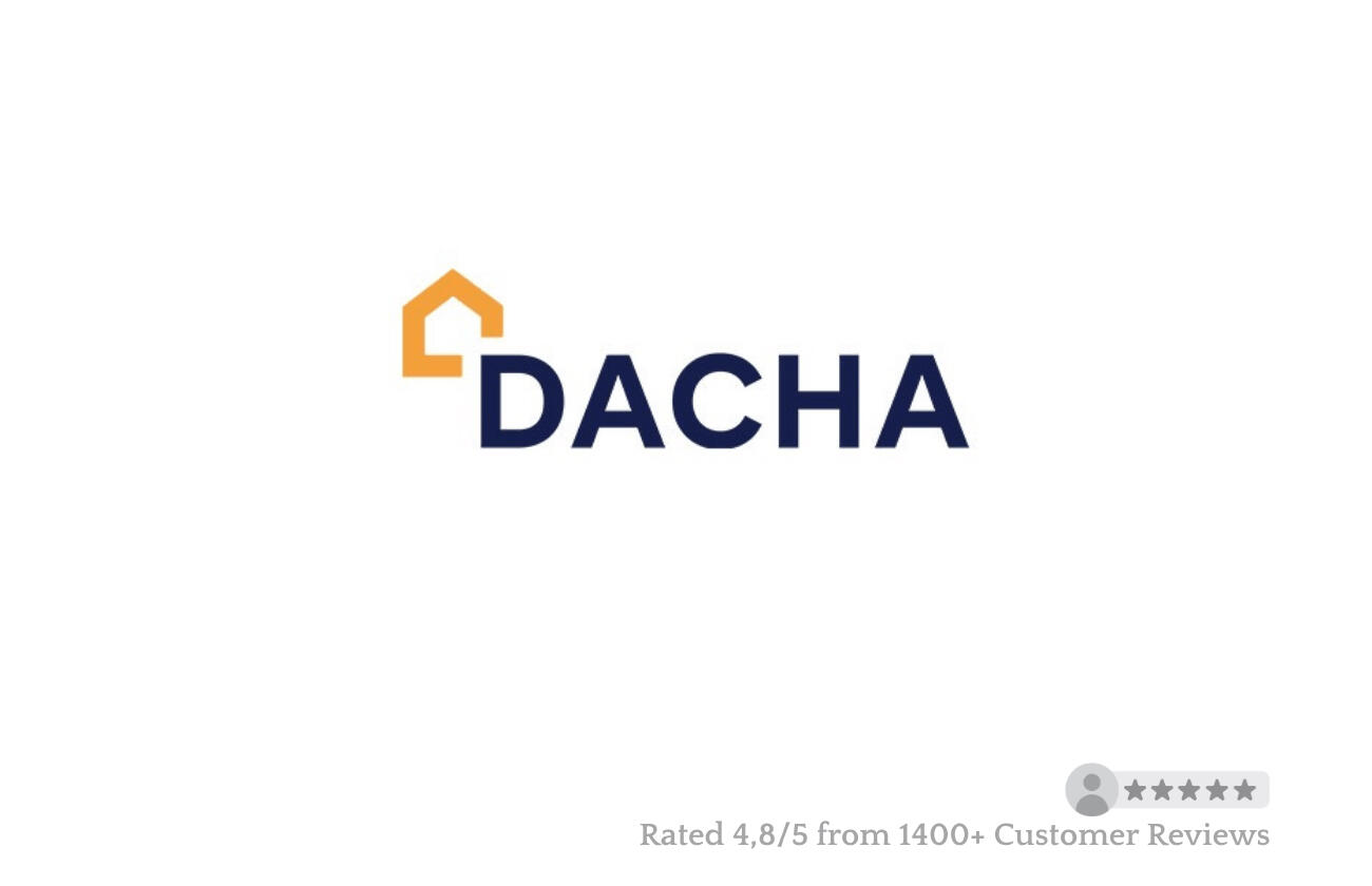 Agence Dacha Dubai Real Estate Logo Official logo of Agence Espace Dubai, luxury real estate agency specialized in villas, penthouses and apartments