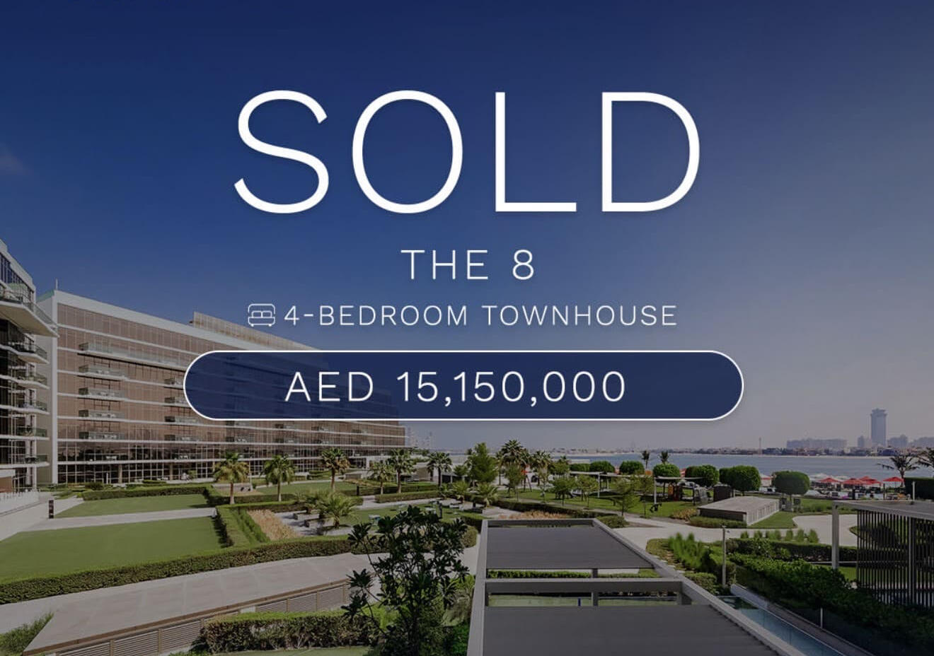4BR Townhouse | The 8 | Sea View 4-bedroom Townhouse with Palm Jumeira sea view